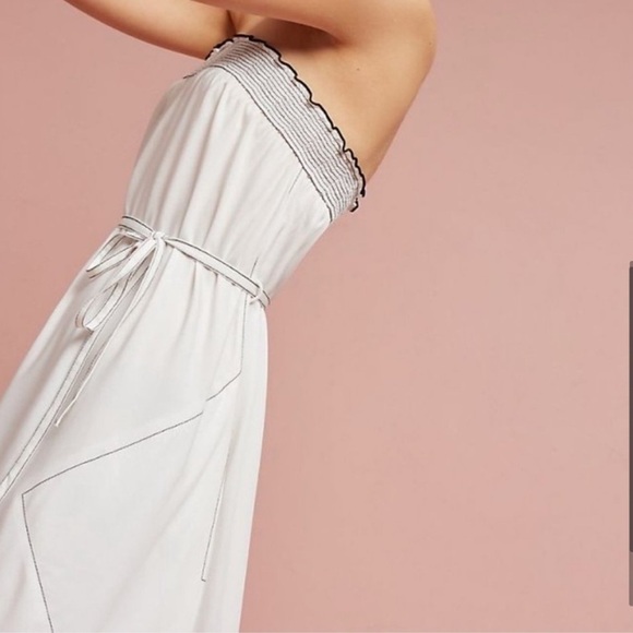 Anthropologie Mischa by Tracy Reece strapless beachy asymmetrical Hem Sun Dress - Picture 4 of 10